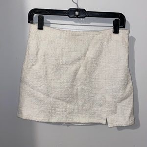White v cut skirt 🤍